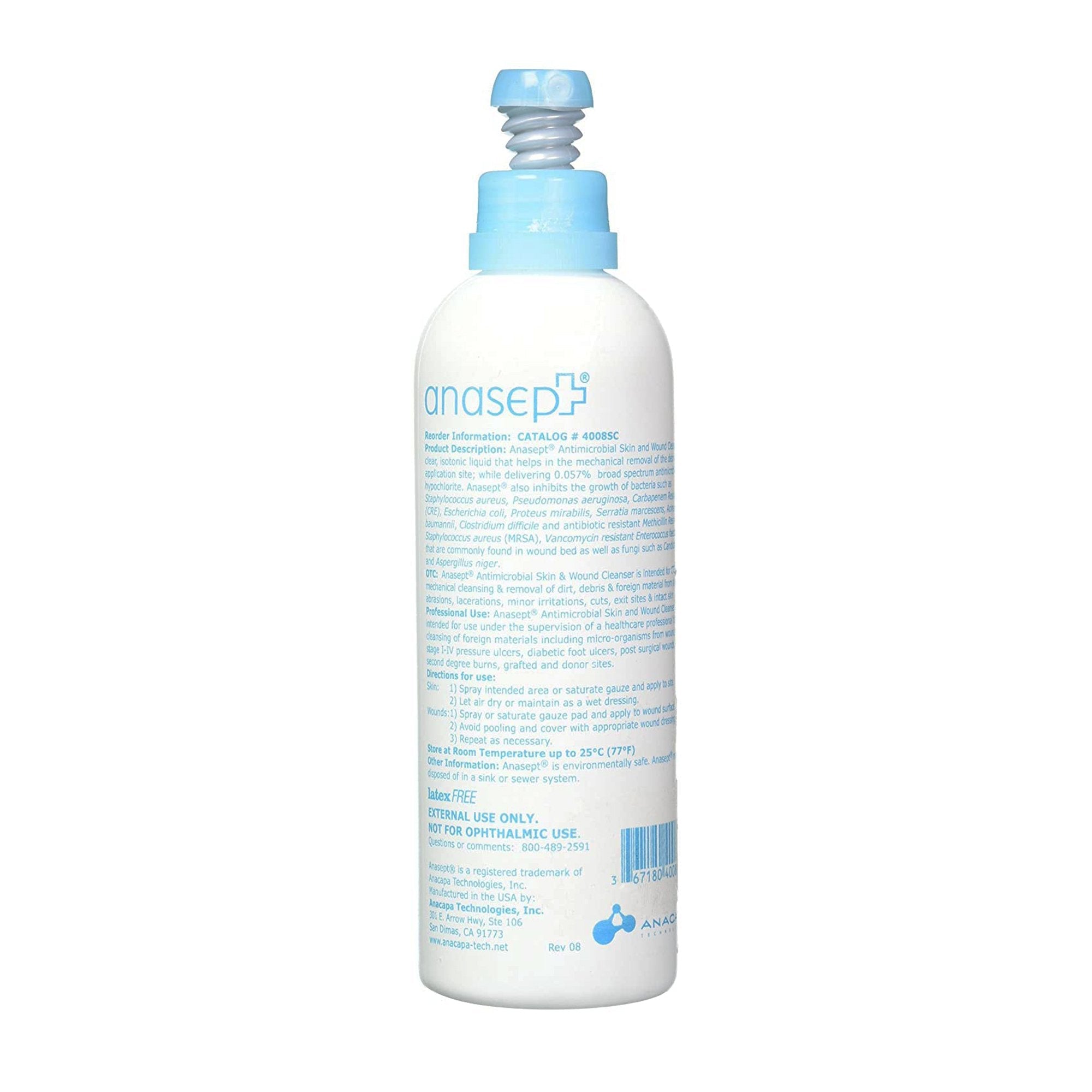 Anasept® Wound Cleanser, 8-ounce bottle 4008SC