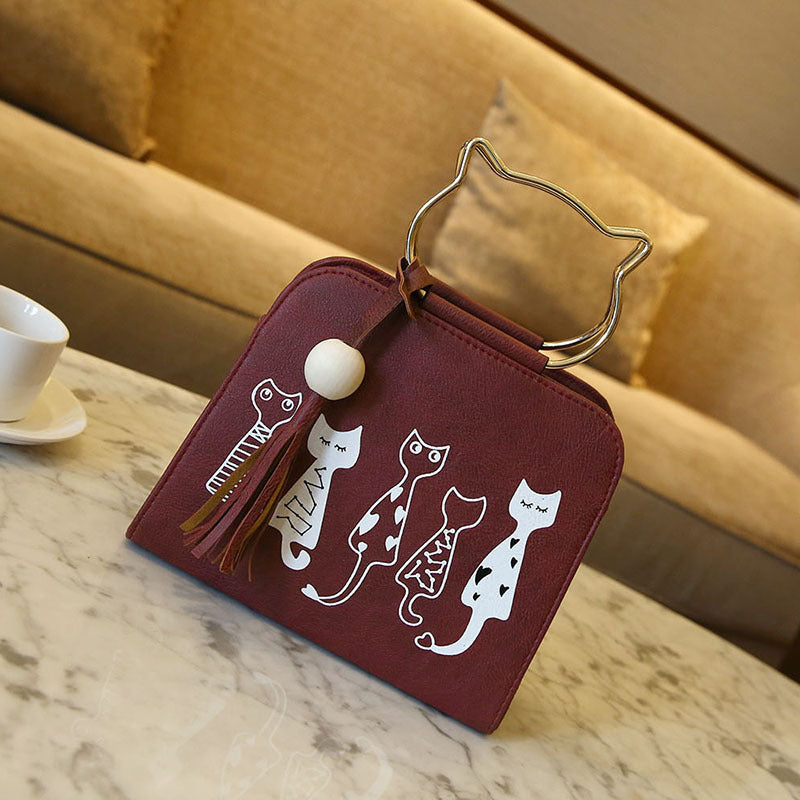 Cat Handbag, Shoulder Bag, Crossbody Women's Bag