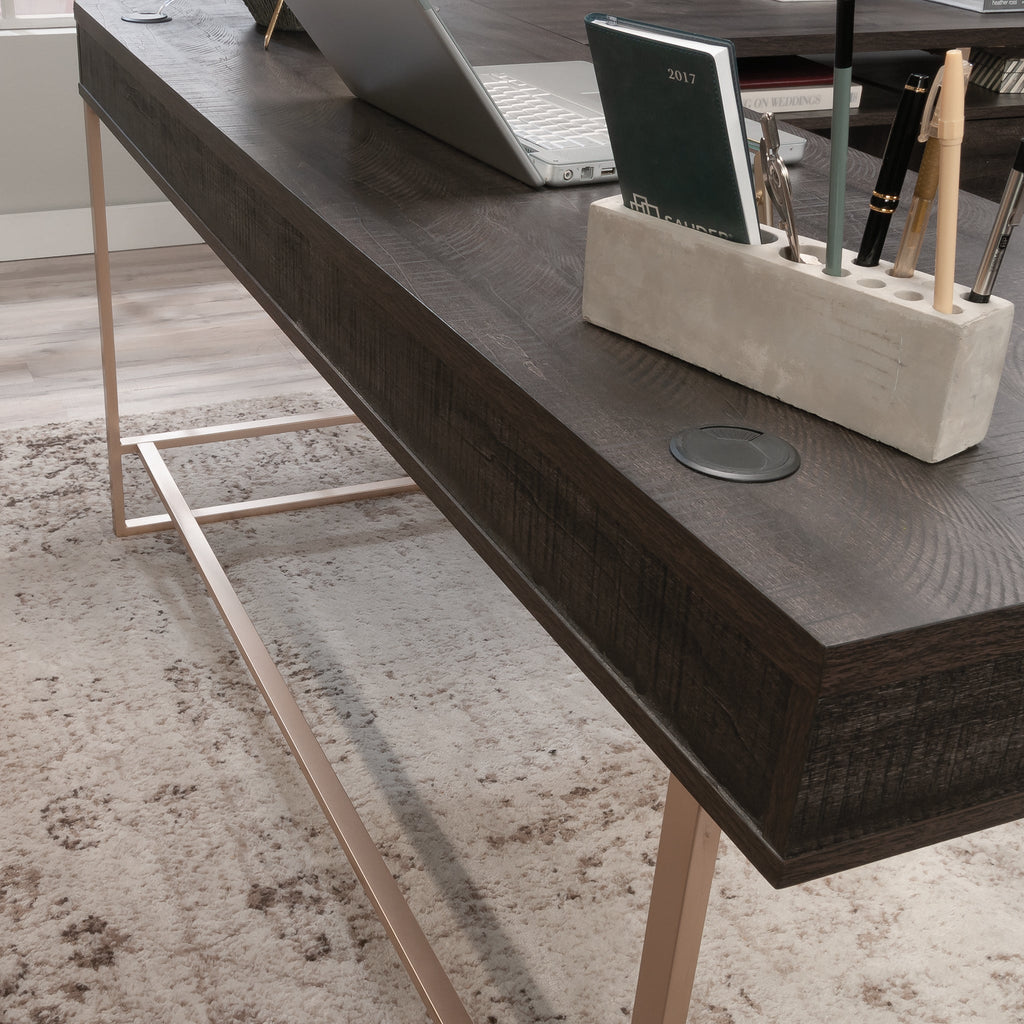 L-Shaped Desk, Black finish