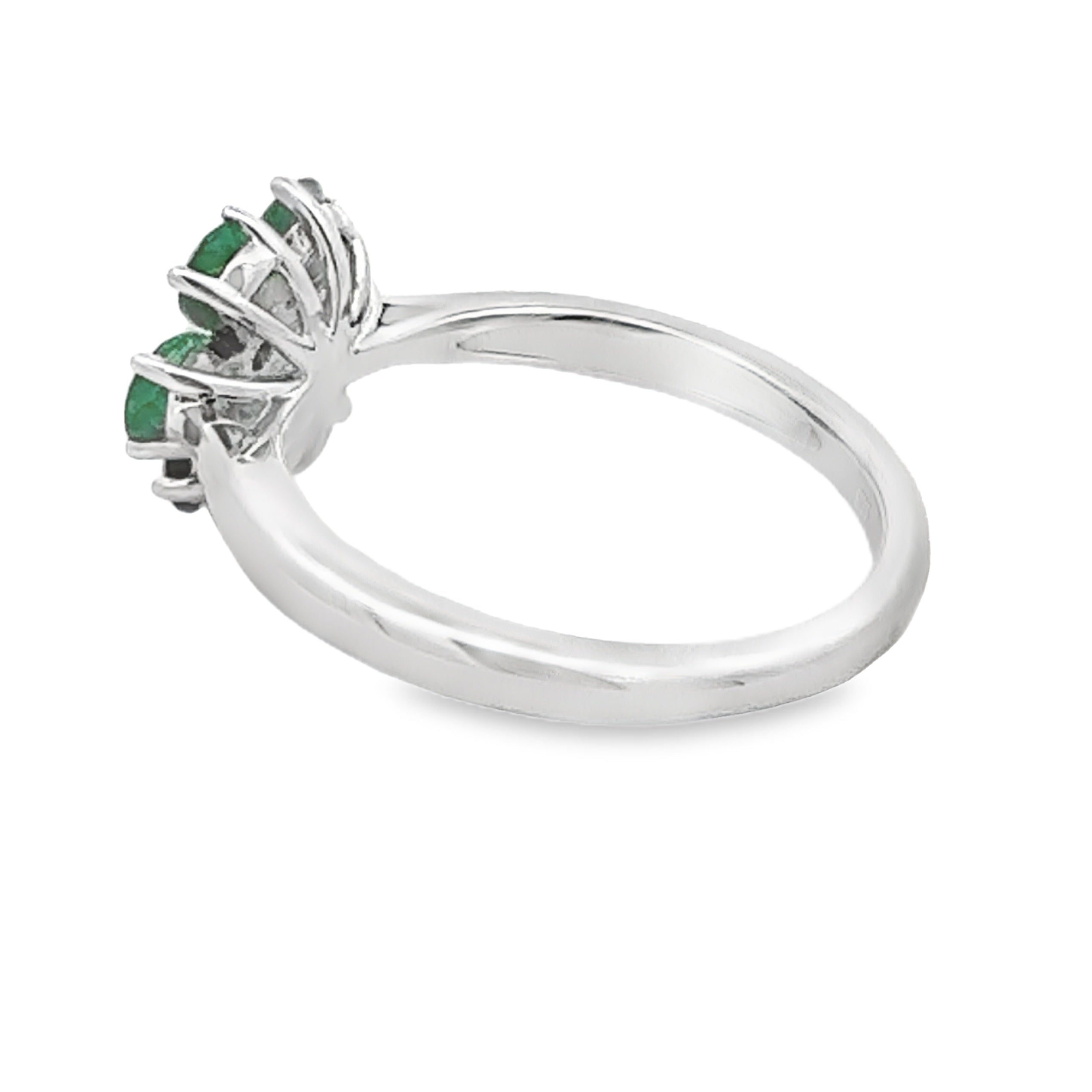 1.14ct Emerald Zircon Ring Sterling Silver