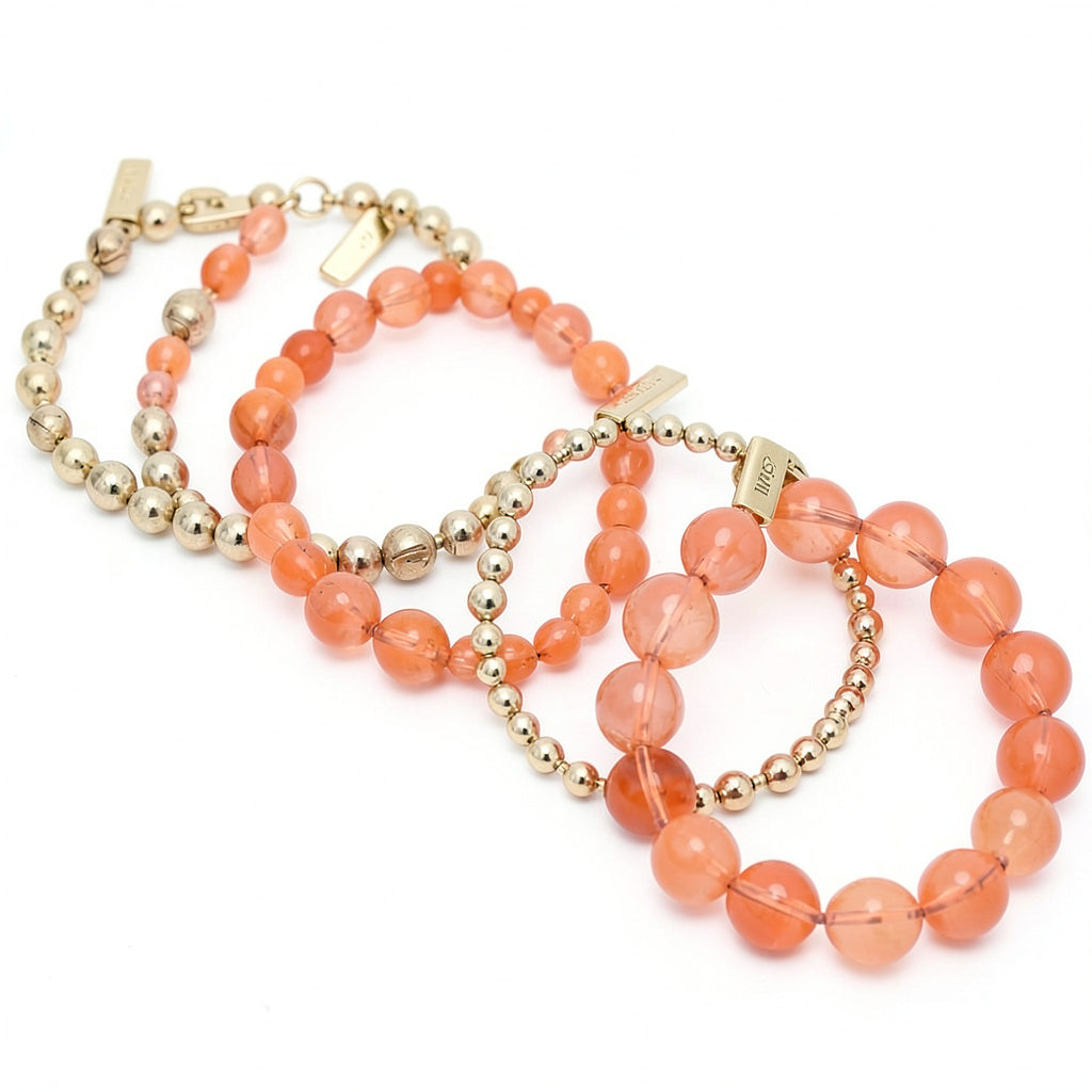 Inc Gold-Tone 4-Pc. Set Beaded Stretch Bracelets