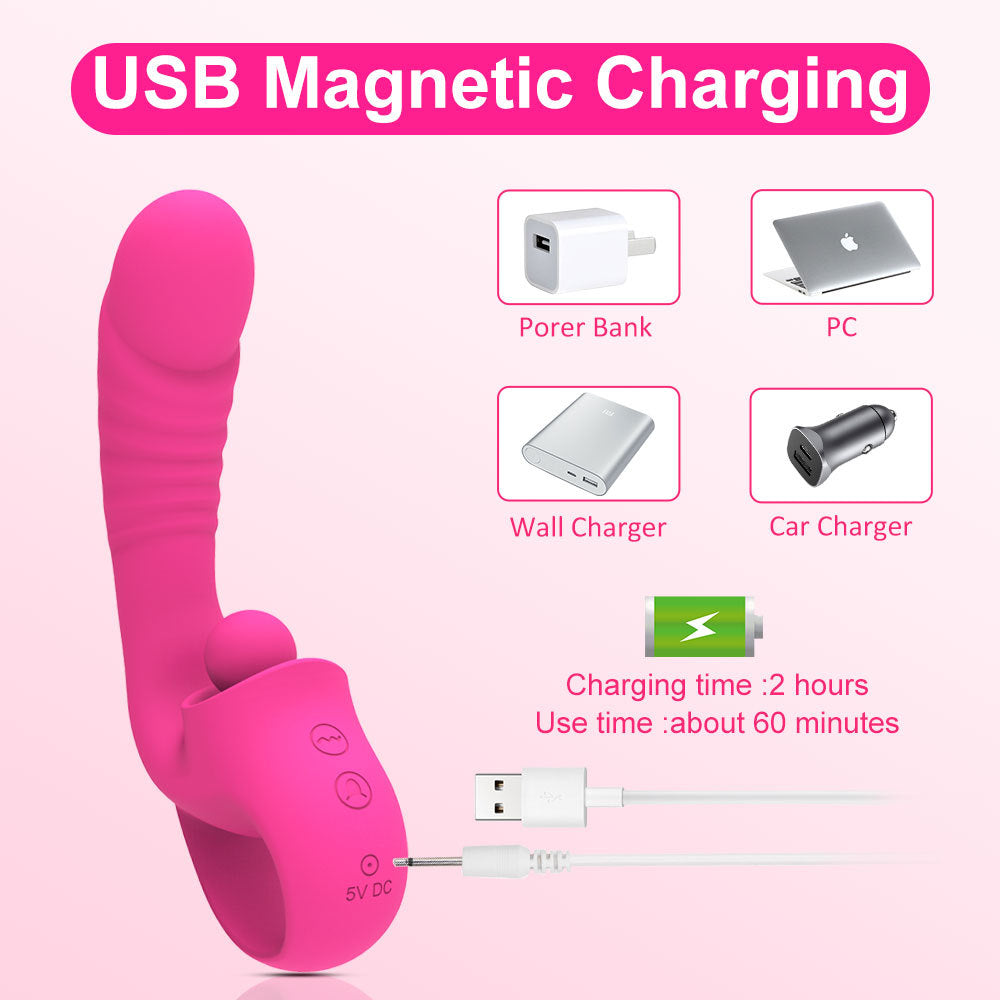 "New 10-Speed Dual Motor Vibrating Licking Toy for Women"