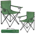 2 Pack Camping Chairs -Lightweight and Supportive Chairs for Adult and Lightweight Individuals - Compact Durable and Portable - Ideal for Camping Hiking Beach and Picnics -Carry Bag