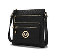 MKF Collection Womens Crossbody Bag PU Leather Adjustable Strap Handbag Side Crossover Bag Purse Shoulder Bag by Mia K