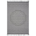 NAAR Guros Collection 8X10 Gray / White / Medallion Indoor / Outdoor Area Rug