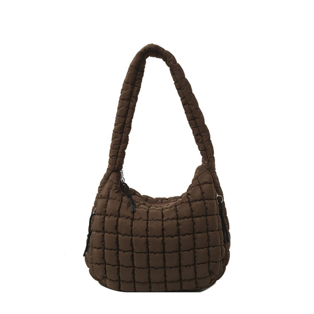 Quilted Puffer Tote Bags for Women Large Lightweight Quilted Padding Shoulder Bag Hobo Handbag Carryall Bag