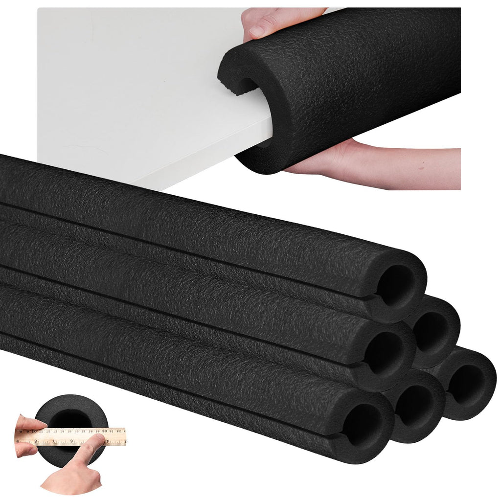 Hanaive 6 Pcs 40 x 4.1 Inch Jumbo Pool Noodles Foam Pre Slit Clamp Foam Protection Insulation Foam Tubes for Padding Large Foam Tube for Swimming Floating Craft Projects Padding Bumper(Red)