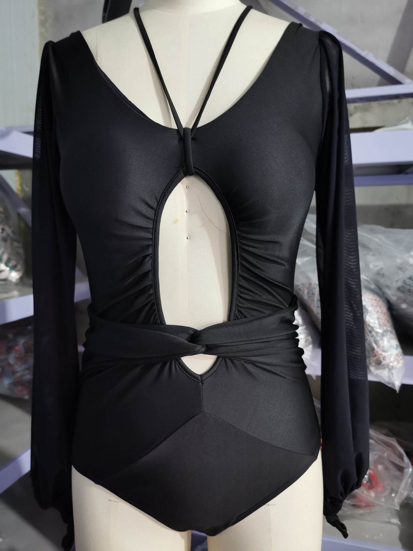 2023 New Women's Long Sleeve Printed Bikini Swimsuit