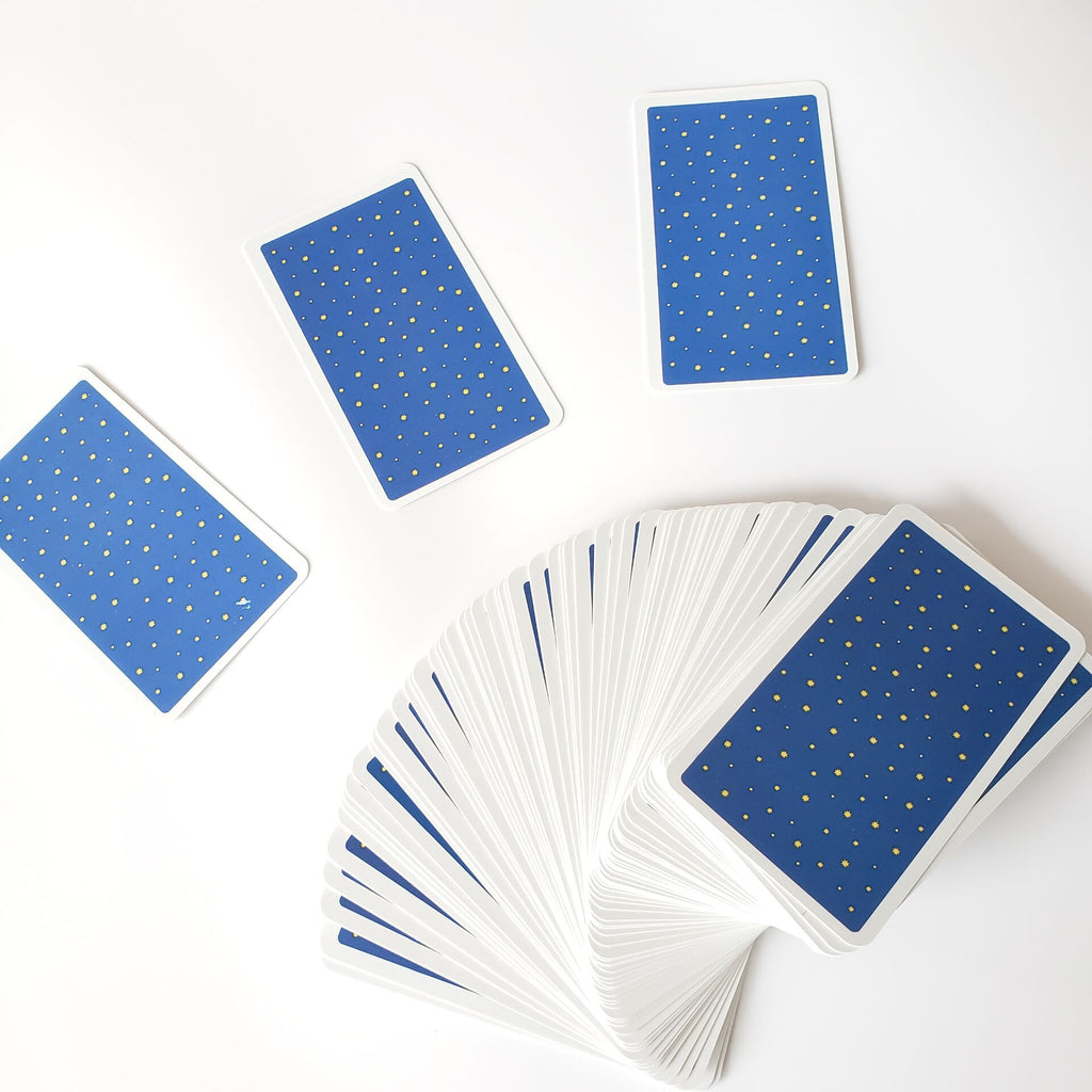 Bilingual Knight Tarot Cards in English and Spanish