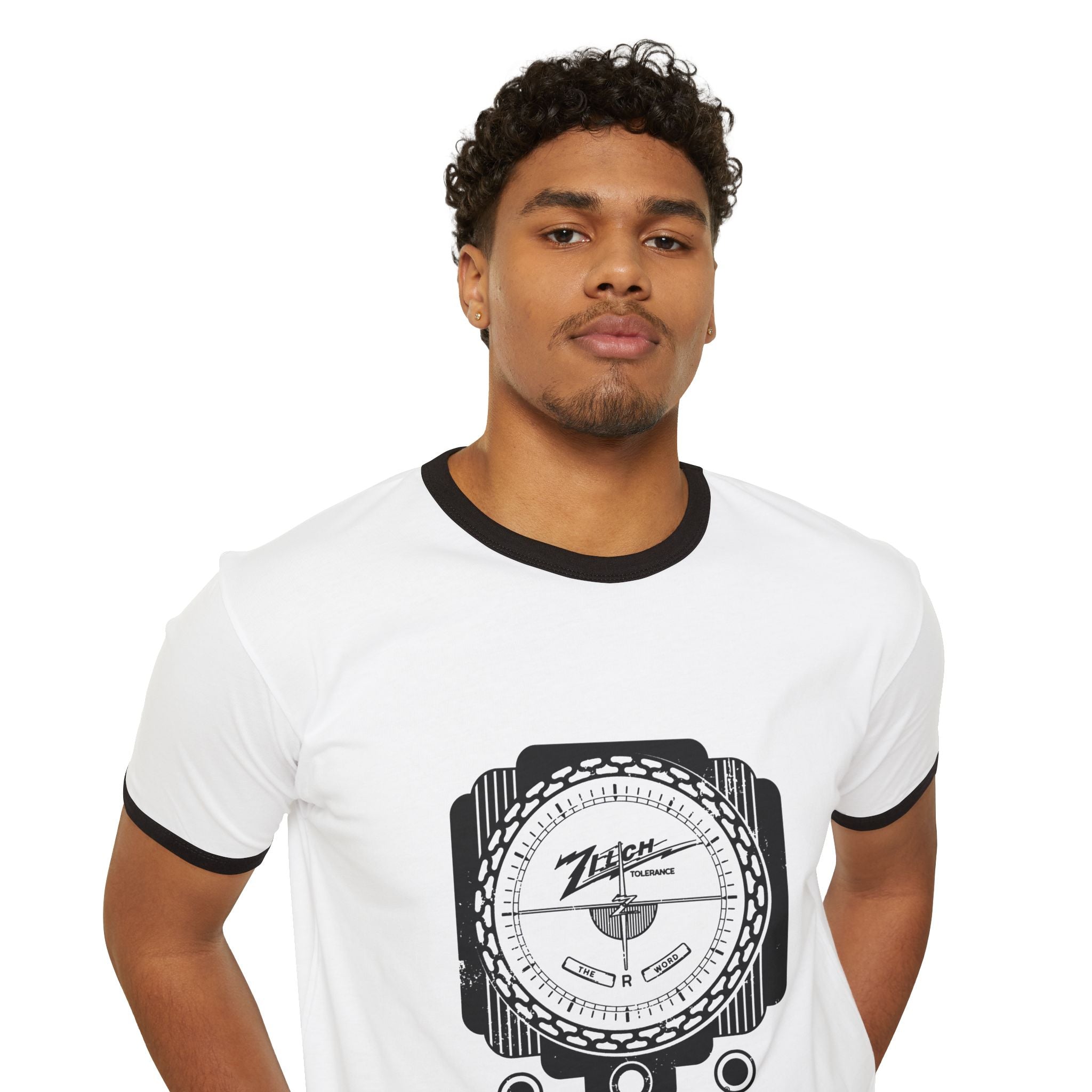 Zilch Tolerance for the R Word - Adult Unisex Cotton Ringer T-Shirt