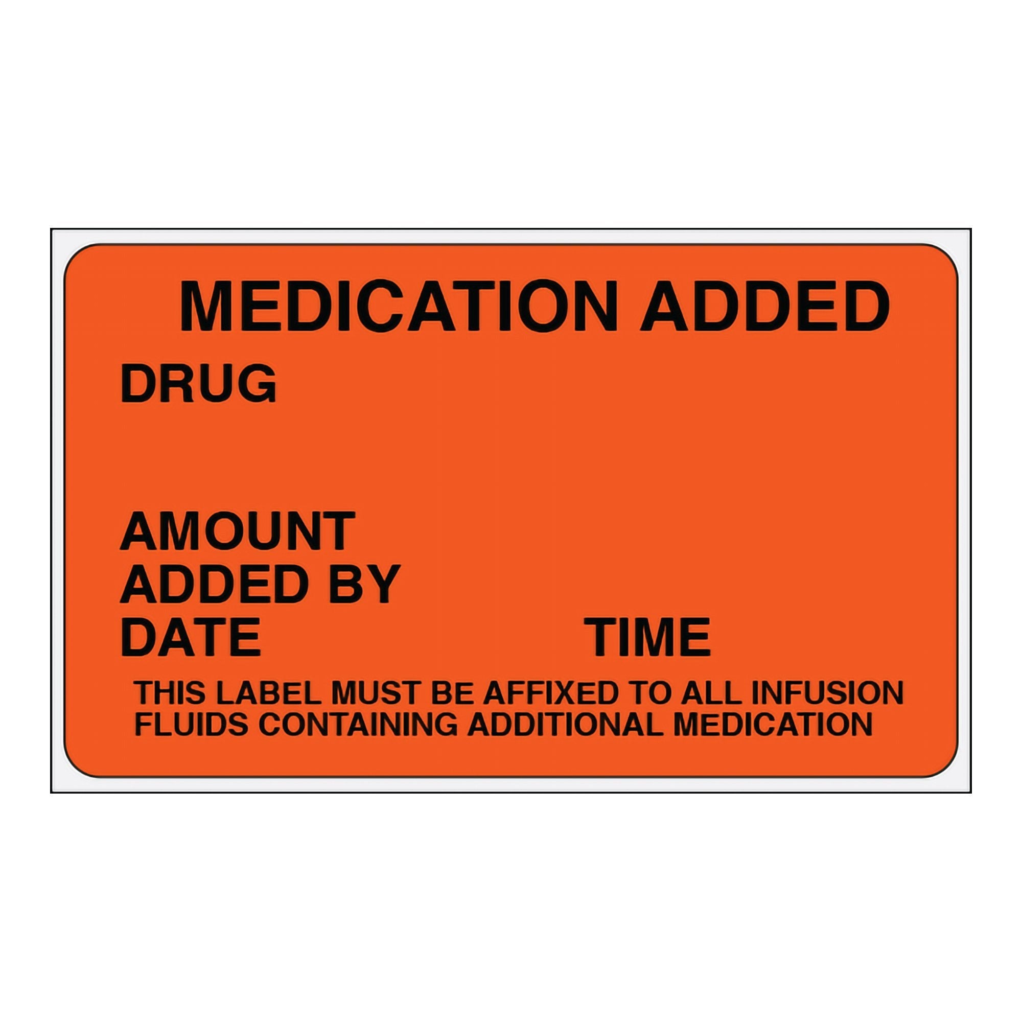 Shamrock Anesthesia Pre-Printed Label, 2.5 x 1.5 Inch SN-2001