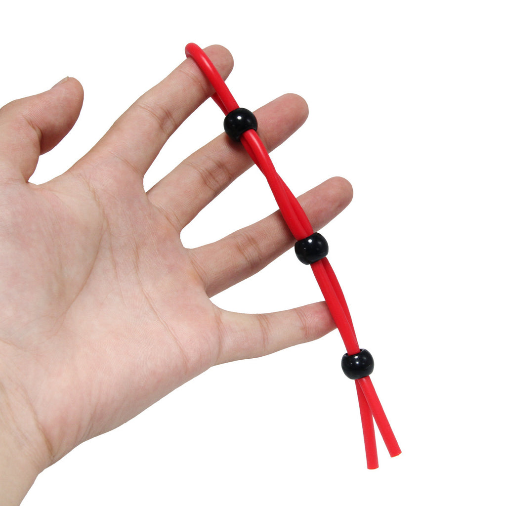 Red Silicone Delay Ring for Couples' Pleasure Use