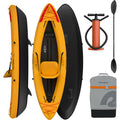 Retrospec Coaster 1 Person Inflatable Kayak 220lb Weight Capacity Puncture Resistant Lightweight Inflatable Kayak for Adults with Pump Paddle and Easy to Carry Bag