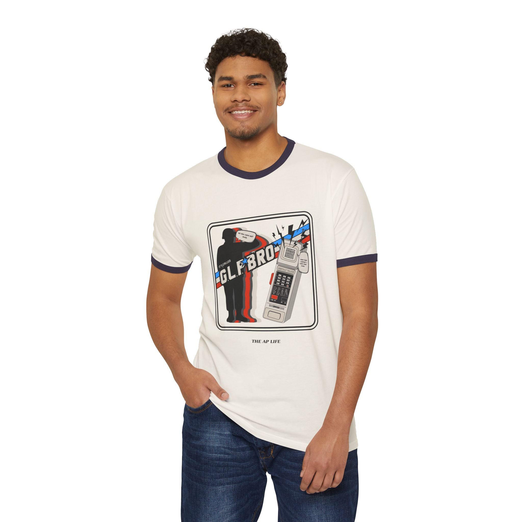 Do You Copy? It's Called GLP Bro - Gestalt - Adult Unisex Cotton Ringer T-Shirt