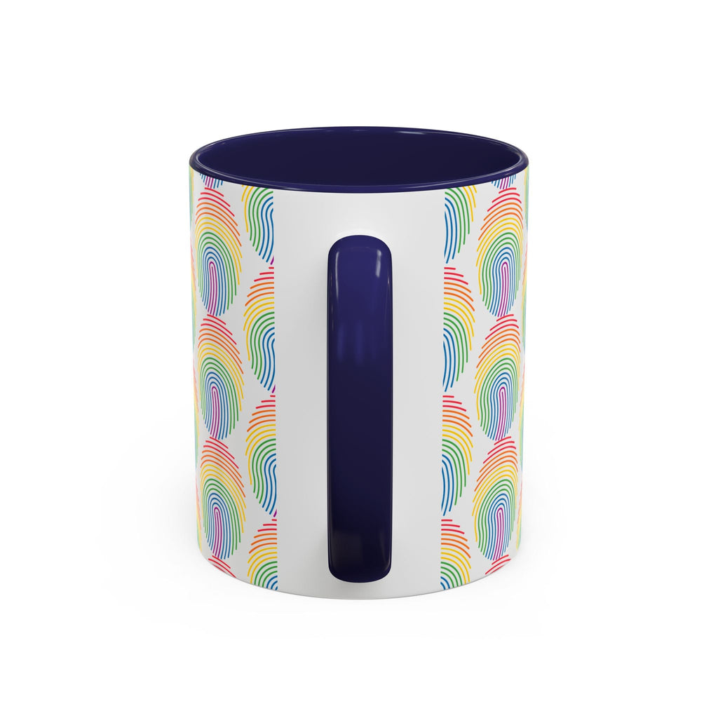 Bespattered Facade Rainbow Fingerprint Mug | Eight Colors | 11oz or 15oz