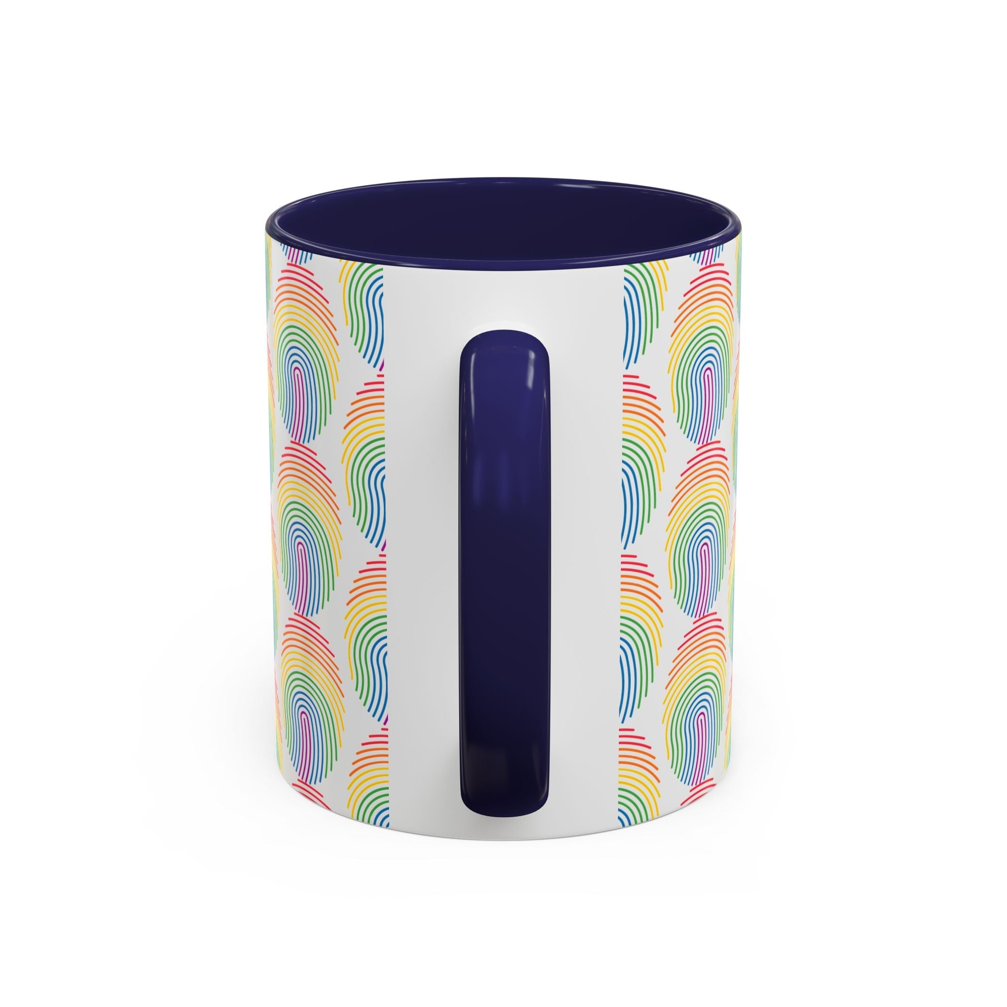 Bespattered Facade Rainbow Fingerprint Mug | Eight Colors | 11oz or 15oz