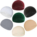 7X Islamic Muslim Kufi Hats for Men - 100% Cotton Prayer Hats Crochet Taqiyah Takke Skull Caps for Men Breathable Handmade Cufi Beanie Muslim Clothing