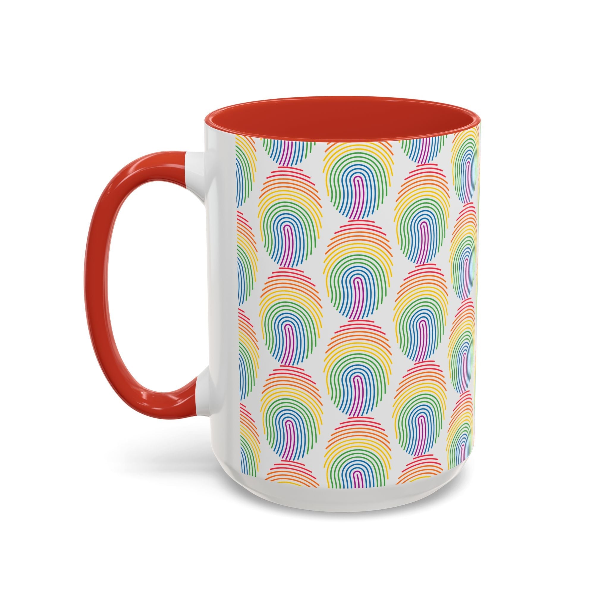 Bespattered Facade Rainbow Fingerprint Mug | Eight Colors | 11oz or 15oz