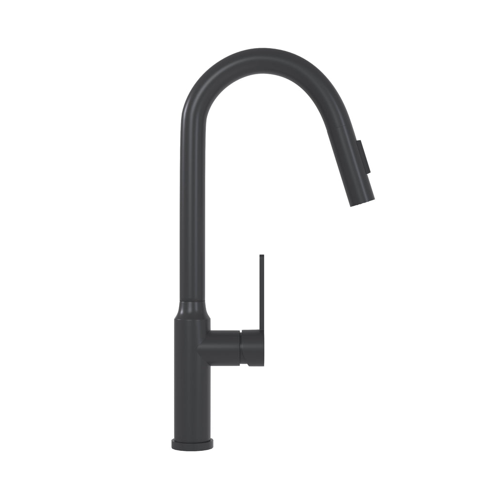 Bothwa Home 18.83' CUPC Certified Pull-down Kitchen Faucet (Matt Black Finish)