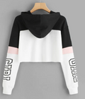 Patchwork Crop Hoodie