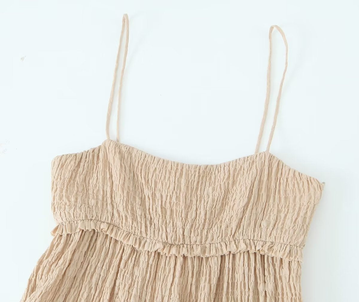 Women's Textured Sleeveless Wide-Leg Jumpsuit