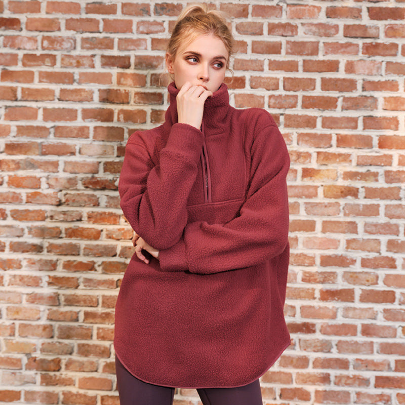 Thickened Cashmere Polar Fleece Women's Sports Jacket