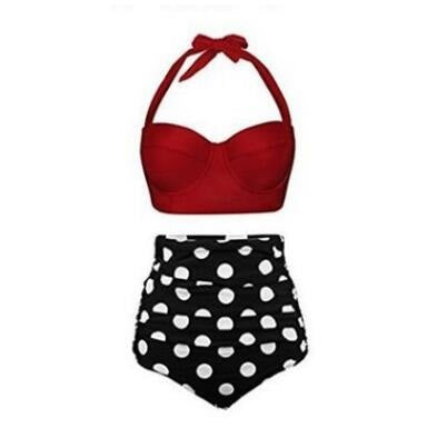 New Women's High-Waisted Printed Bikini Set