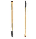 Double-Ended Bamboo Eyebrow Brush with Comb