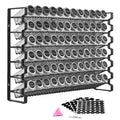 Spice Rack Organizer for Cabinet Seasoning Storage Set Wall Mounted 4 Pack