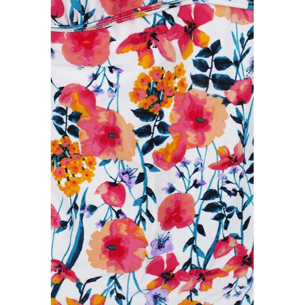Hula Honey Juniors Such a Fleury Printed Cross-Back Tankini
