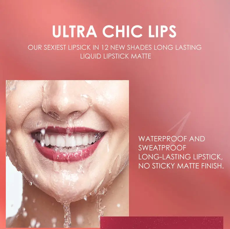 6 Color 2 In 1 Lip Liner & Gloss Set - Matte Finish