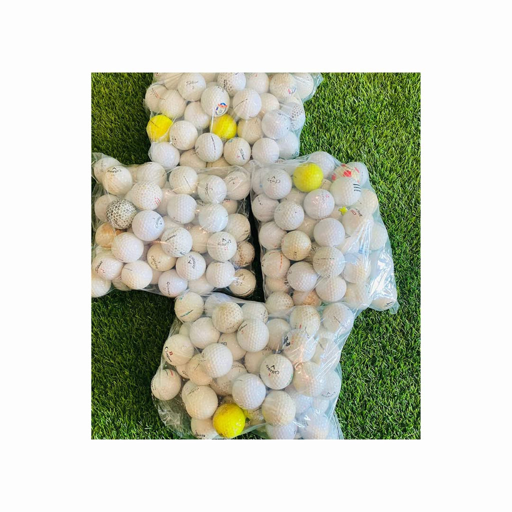 ZUSSET 100% Recycled Golf Balls - Handpicked & Assorted HIT Away Used Golf Ball Bag - Ready to Play - Ideal for Driving Range Practice & Course Training (200)