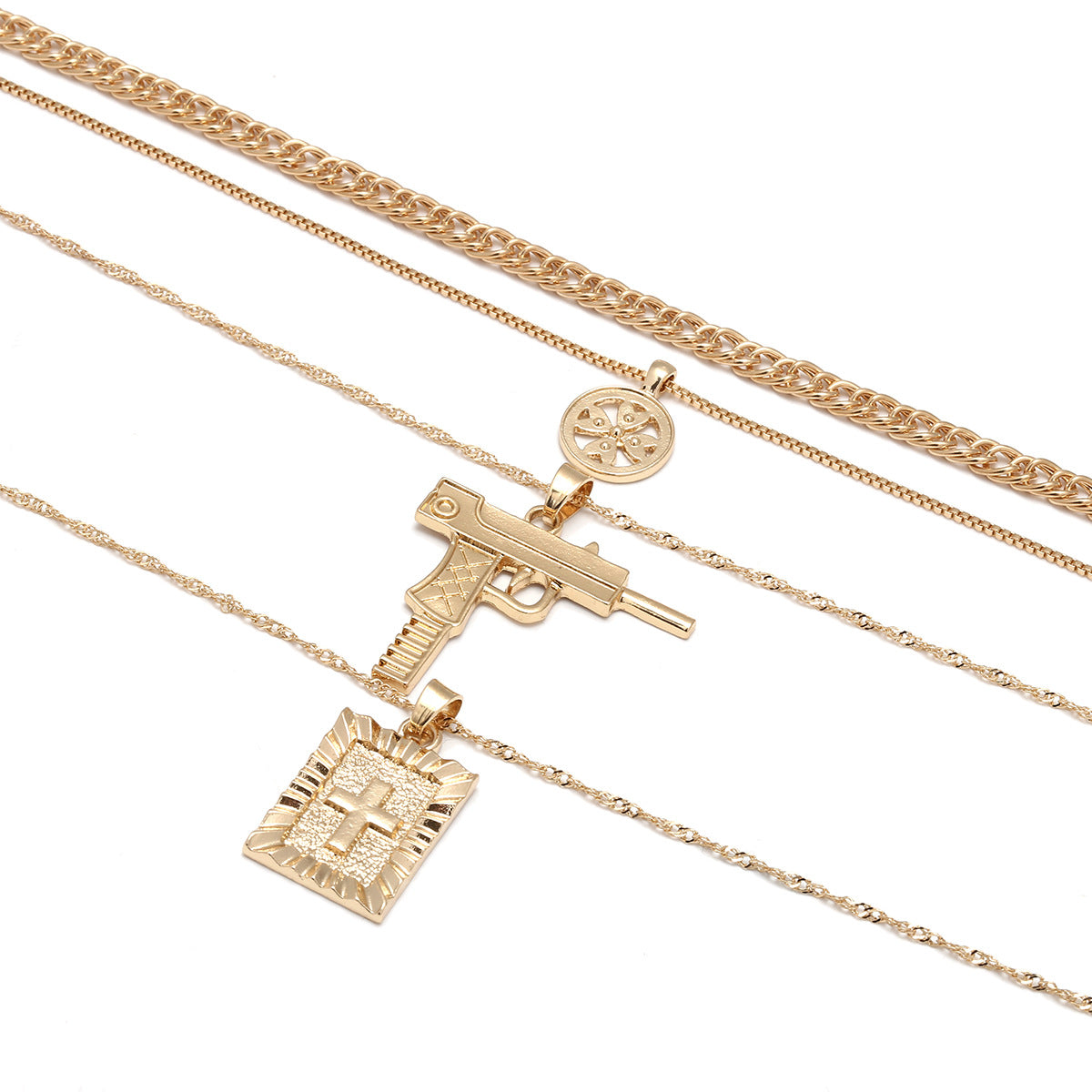 Layered Necklace and Clavicle Chain