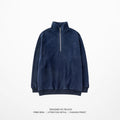 Thick Plush Stand-Up Collar Zipper Casual Sweater