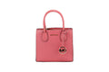 Michael Kors Mercer Medium Grapefruit Leather Messenger Crossbody Handbag Purse