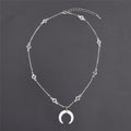 Crescent Moon Clavicle Necklace