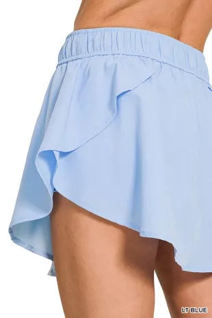 Zenana Soft Woven Active Skorts