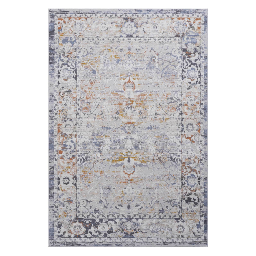 NAAR PAYAS Collection 8X10 Ivory / Grey / Traditional Area Rug