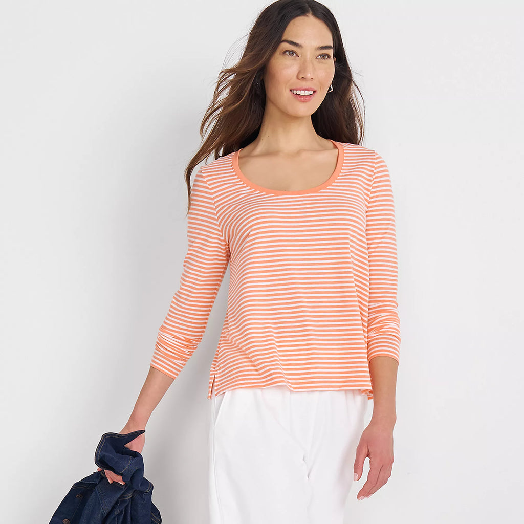 Lands End Womens Power Performance Long Sleeve Scoopneck Tee, XL
