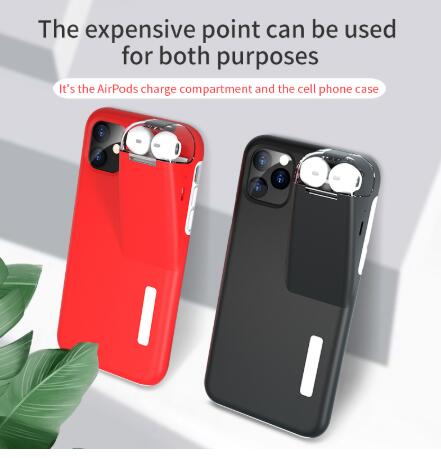 Phone Case with TWS Wireless Earbuds Charging Dock