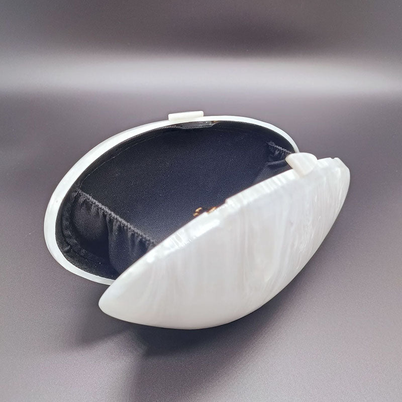 Pearlescent Acrylic Party Clutch Evening Bag Wallet