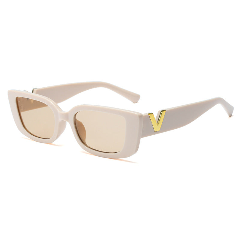 Fashionable Small Frame V Word Sunglasses for Women
