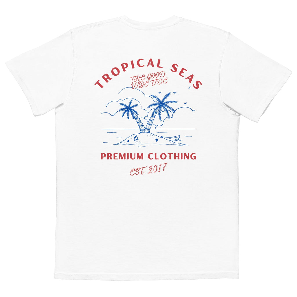 Tropical 4th of July Pocket T-shirt