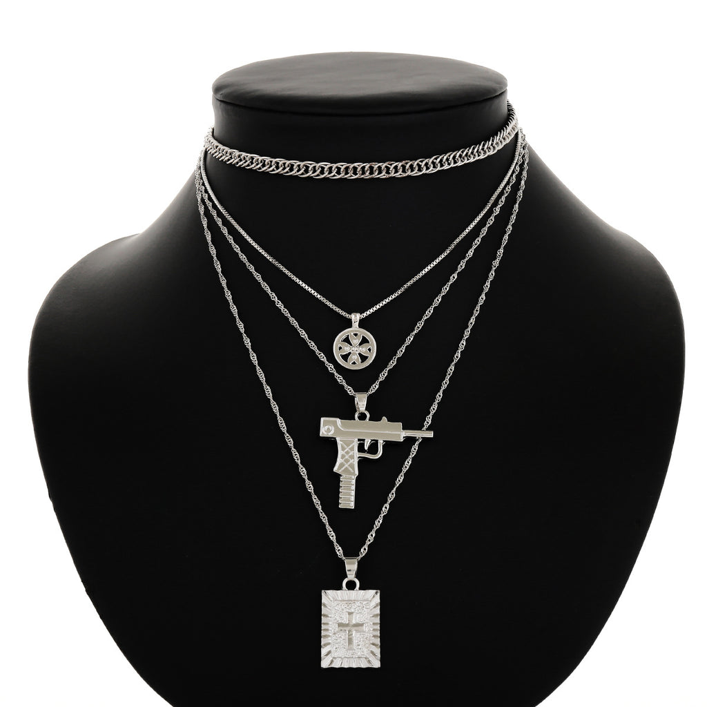 Layered Necklace and Clavicle Chain