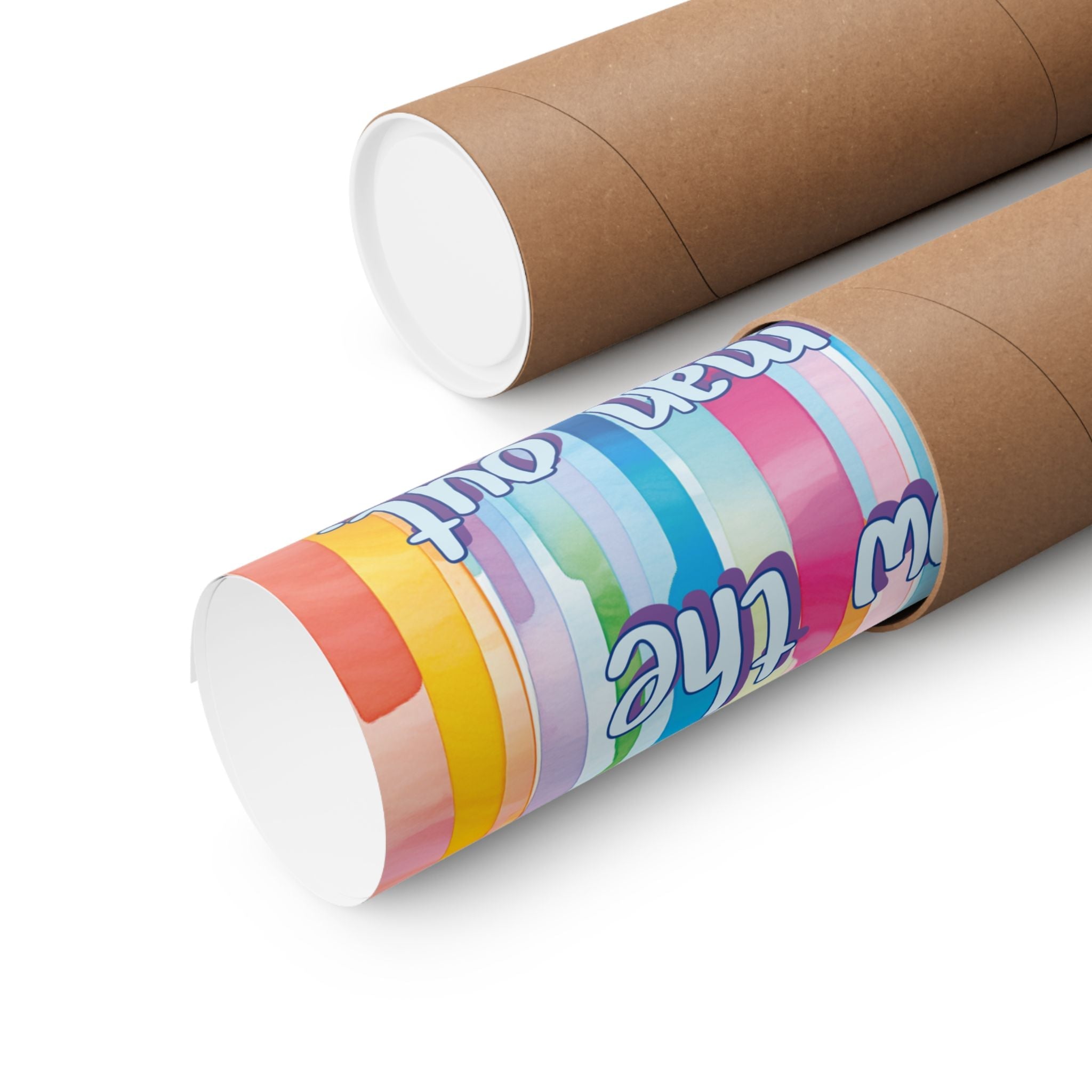 Bespattered Facade "When in Doubt, Throw the Whole Man Out" Pastel Rainbow Giclée Archival Matte Paper Prints