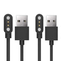 Compatible with Motast 1.69" Smartwatch Charger Lamshaw Magnetic USB Replacement Charging Cable Compatible with MuGo P36 Smartwatch 1.69" / Motast 1.69" Smartwatch (2 Pack-Black+Black)