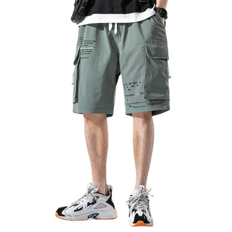 Men's Summer Loose Fit Five-Point Beach Shorts