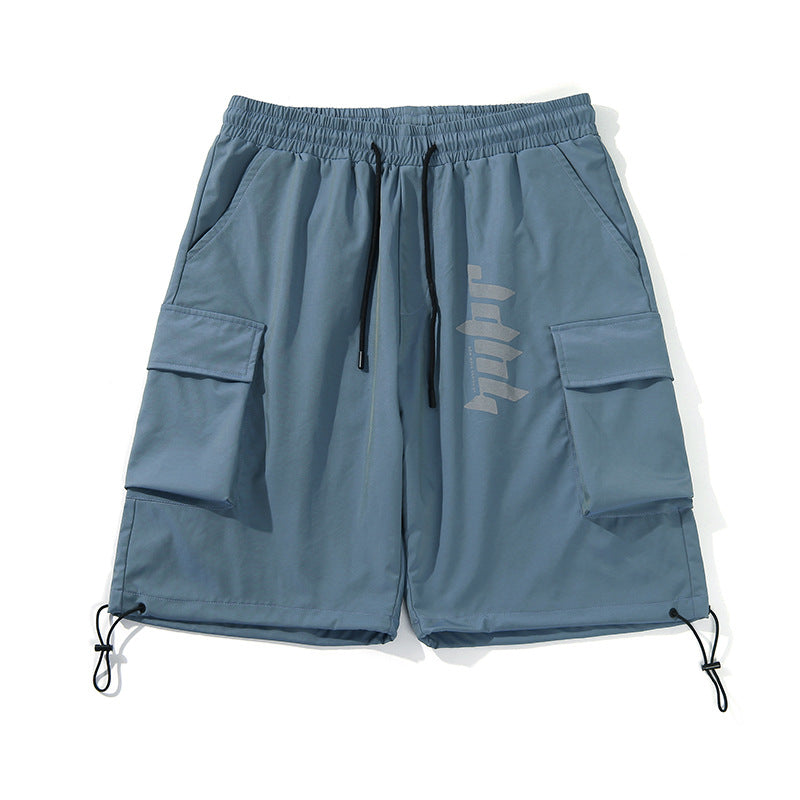 Men's Colorful Printed Loose Workwear Shorts