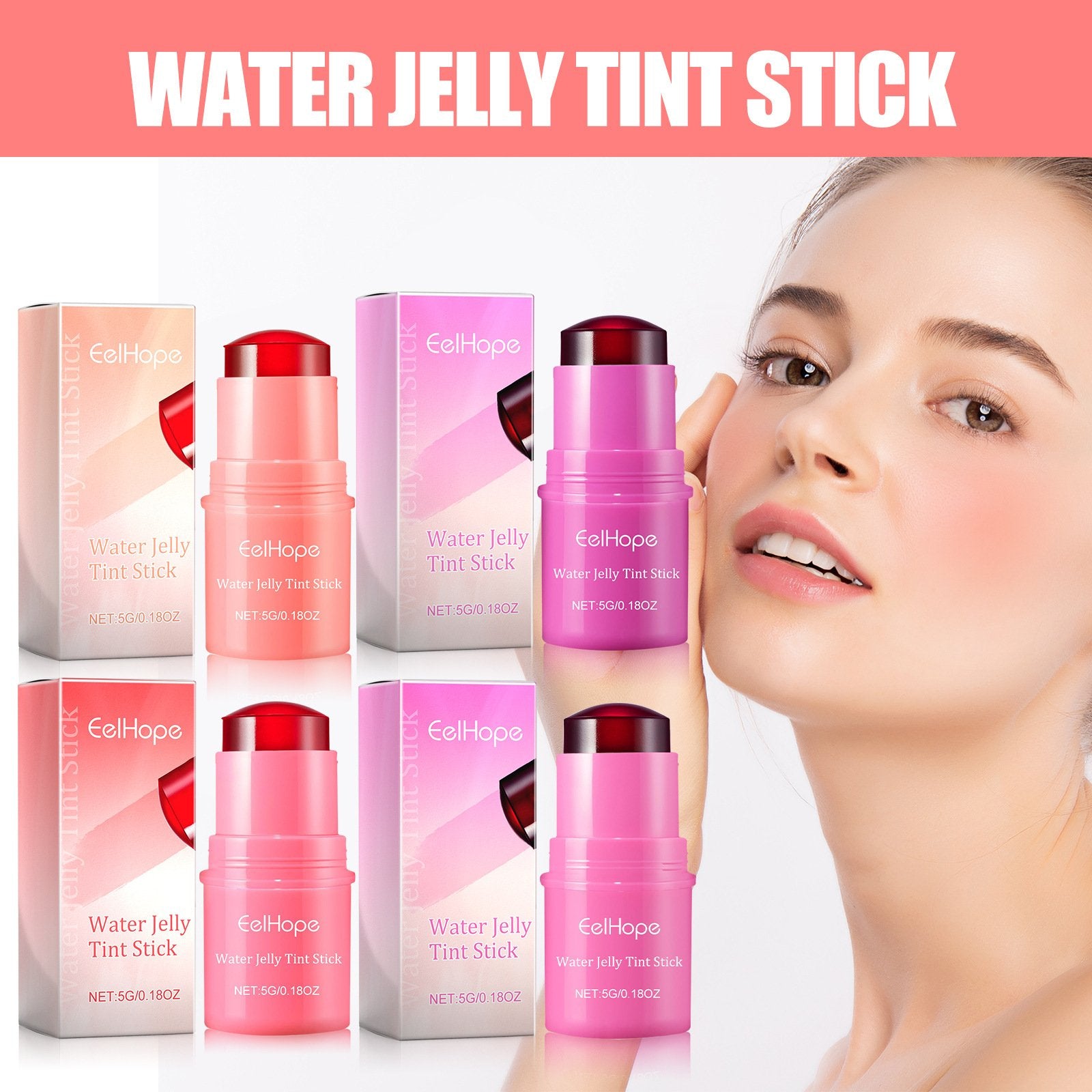 Long Lasting Natural Blush Lip Gloss Stick Makeup
