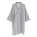 Ibluelover Kimono Robe for Men Bathrobe Sleepwear Nightgown Yukata Robe Khan Steamed Clothing Pajamas Nightwear Cotton Loungewear